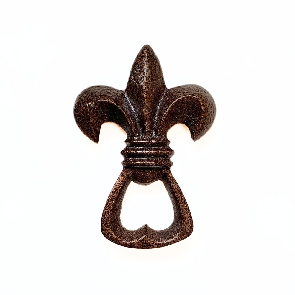 Fleur de Lis Cast Iron Bottle Opener