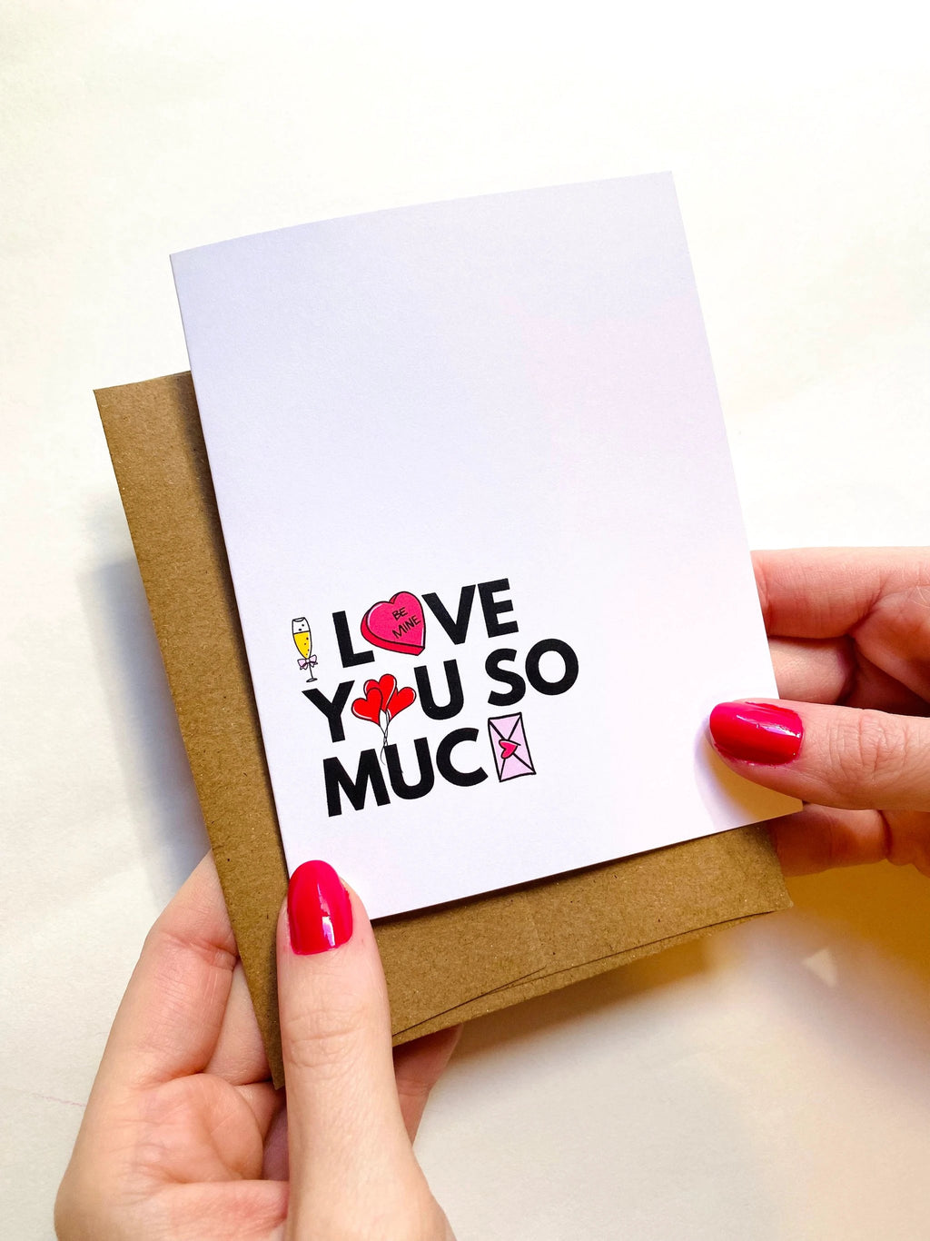 I Love You So Much Sweet Valentines Day Card by Five Dot Post