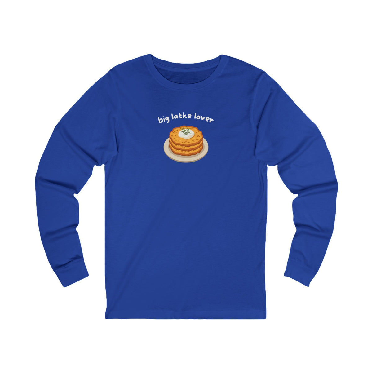 Big Latke Lover Potato Pancake Long Sleeve Tee