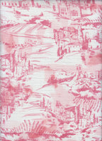 Pink Toile Ruffle Nursing Pillow Cover