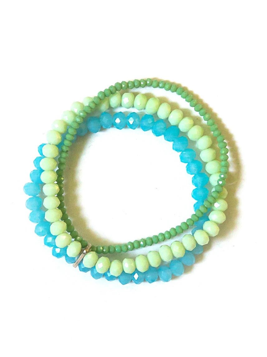 Sparkle Glass Elastic Bracelet by Fair Anita