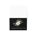 Ukrainian Sympathy Greeting Card,  Floral Condolence Note Card