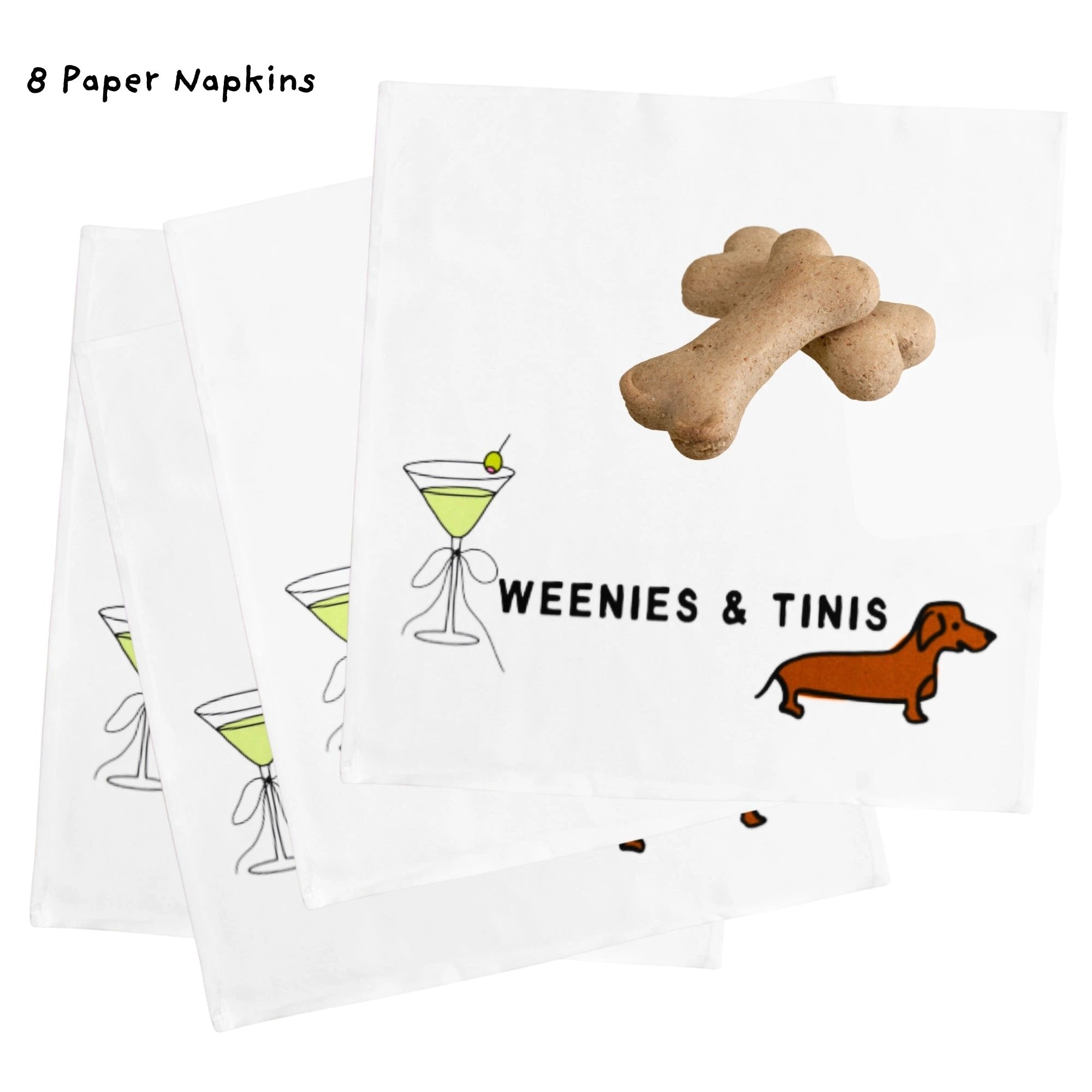 Sweet Paws x Five Dot Post "Weenies and Tinis" Pawty Pack 18 pc set by Five Dot Post