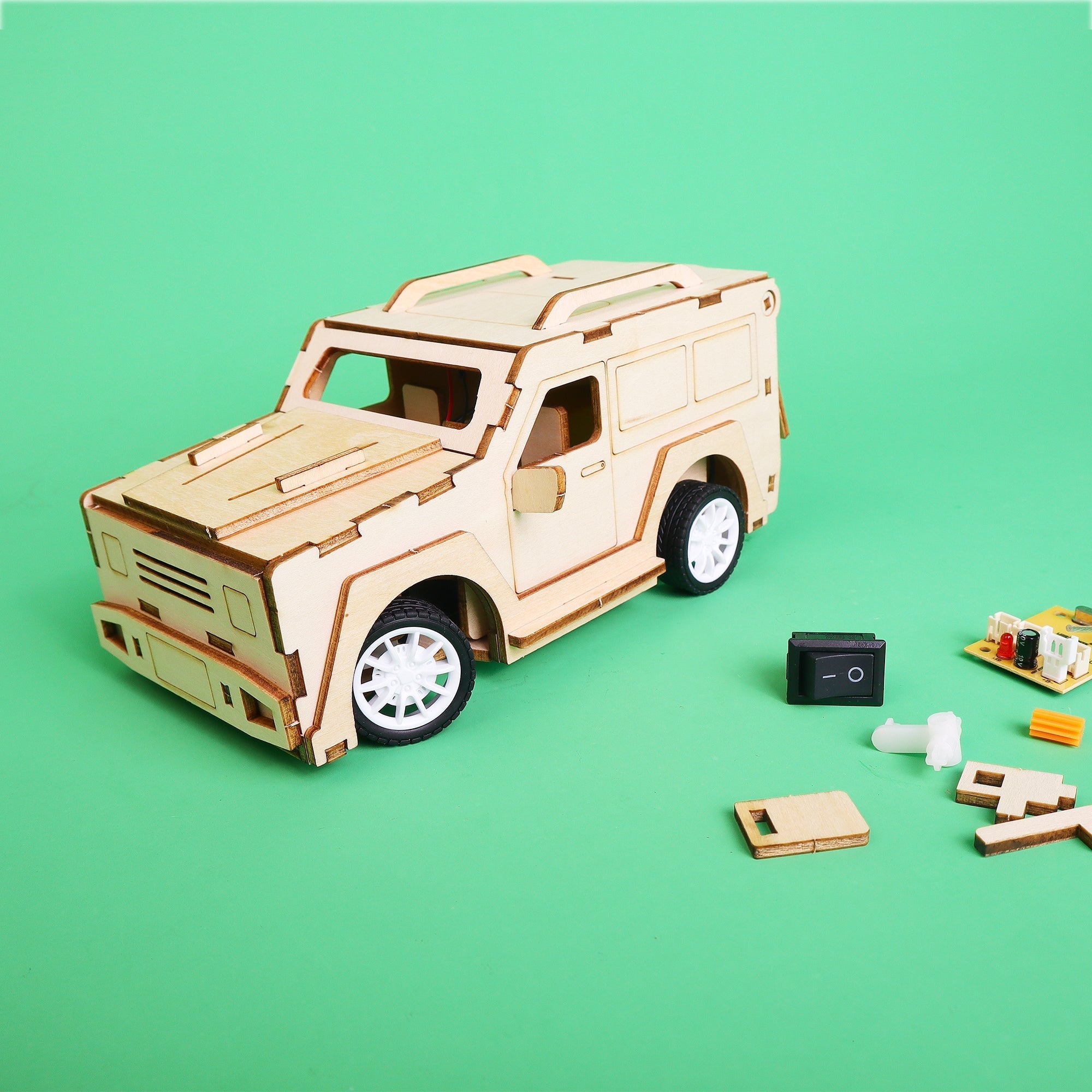 2.4 GHz RC SUV Car DIY Kit, Educational STEM Toy by Kitsville