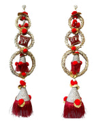 24" Long Shubh Labh Lari, Set of 2 Festive Decor La Vie Bien 24" Long Shubh Labh Lari, Set of 2