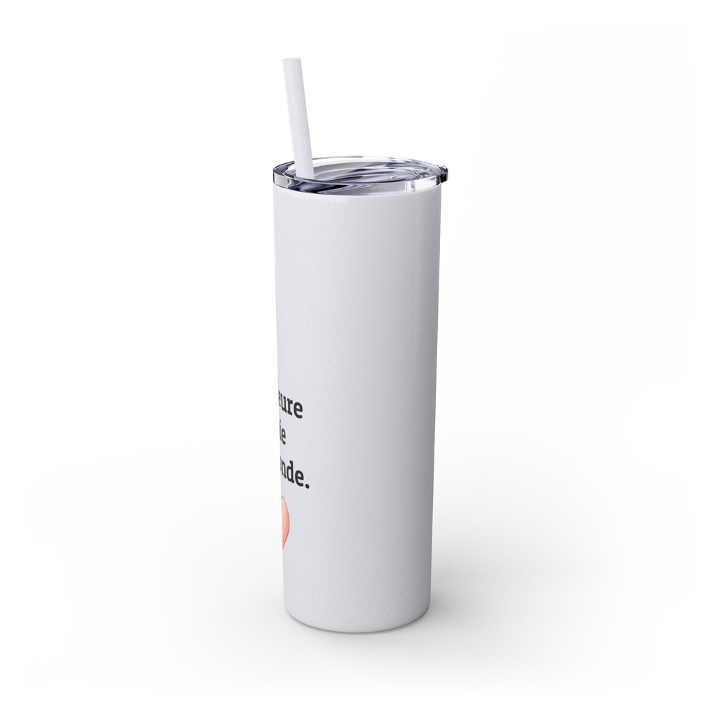 Meilleure amie du monde Skinny Tumbler with Straw, 20oz
