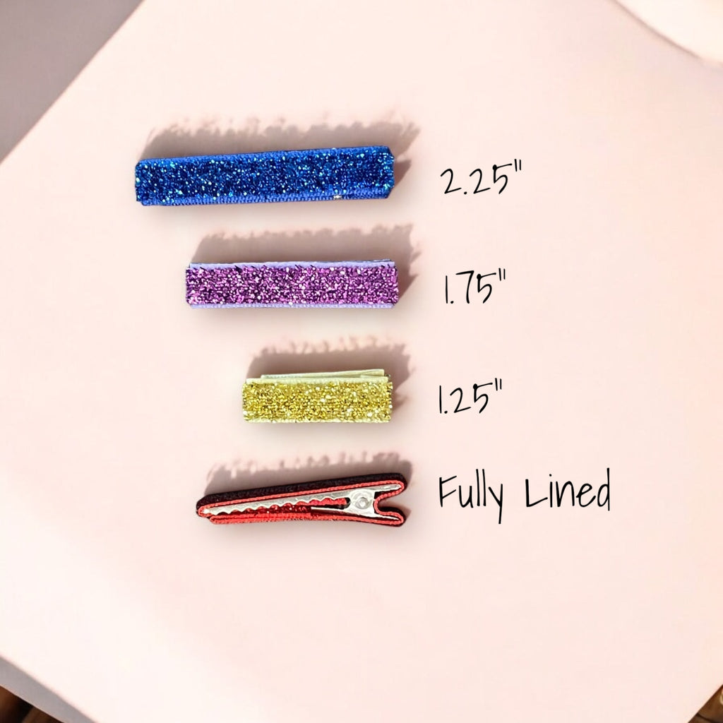 Tinsel Hair Clips Variety Set
