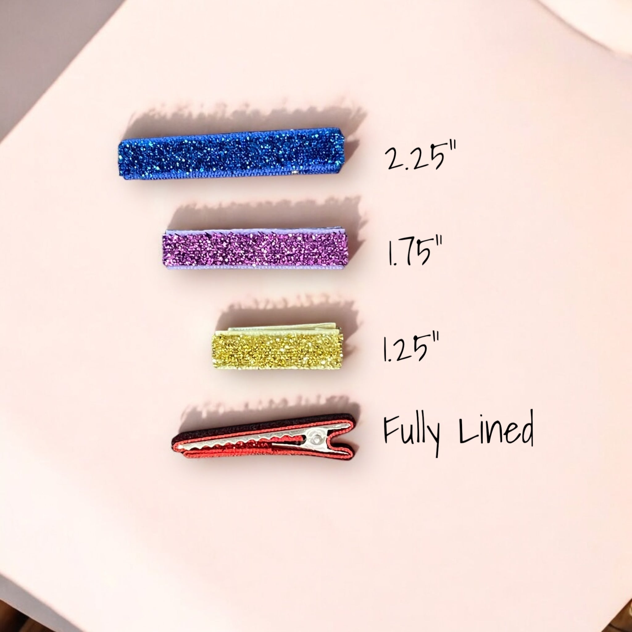 Tinsel Hair Clips Variety Set