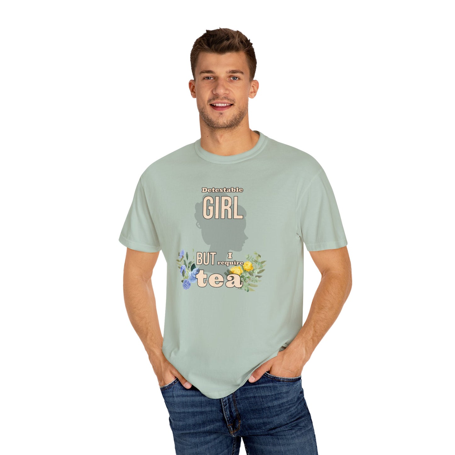 Detestable Girl but I require tea Oscar Wilde Quote T-Shirt, Importance of Being Earnest