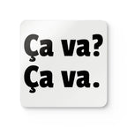 Ca va? Ca va. Cork Back Coaster set by Printify