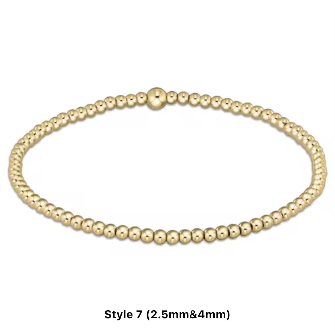 Classic Mixed Beaded Waterproof Non-Tarnish Bracelets by Curated By Suarez