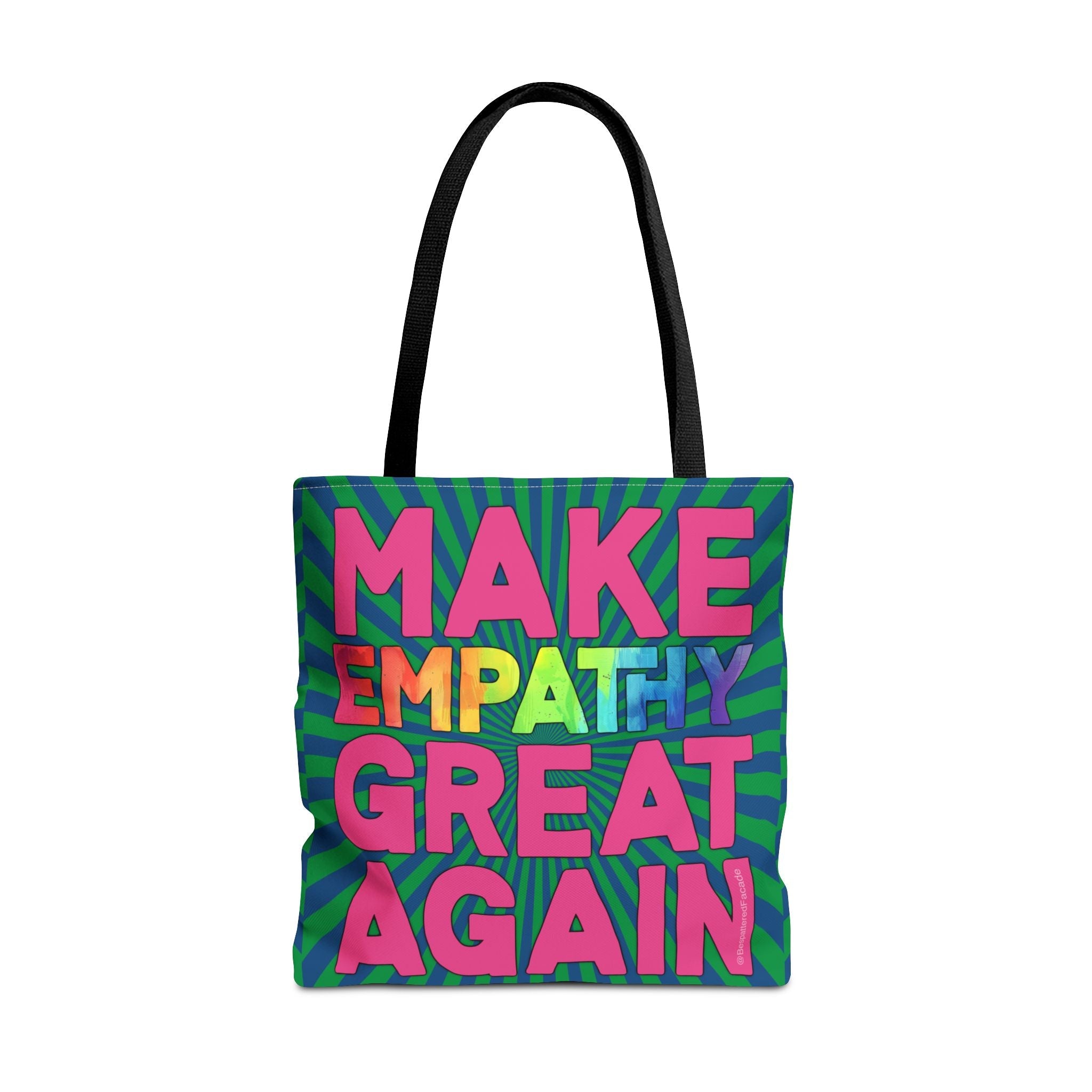Bespattered Facade Make Empathy Great Again Eco-Friendly Carryall Tote Bag