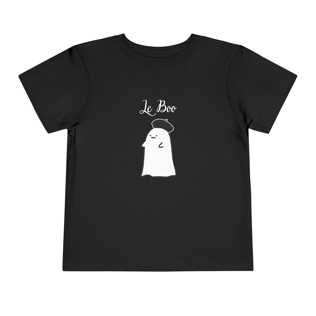 Le Boo French Ghost Toddler Tee, Cute Halloween Ghost Graphic Tee