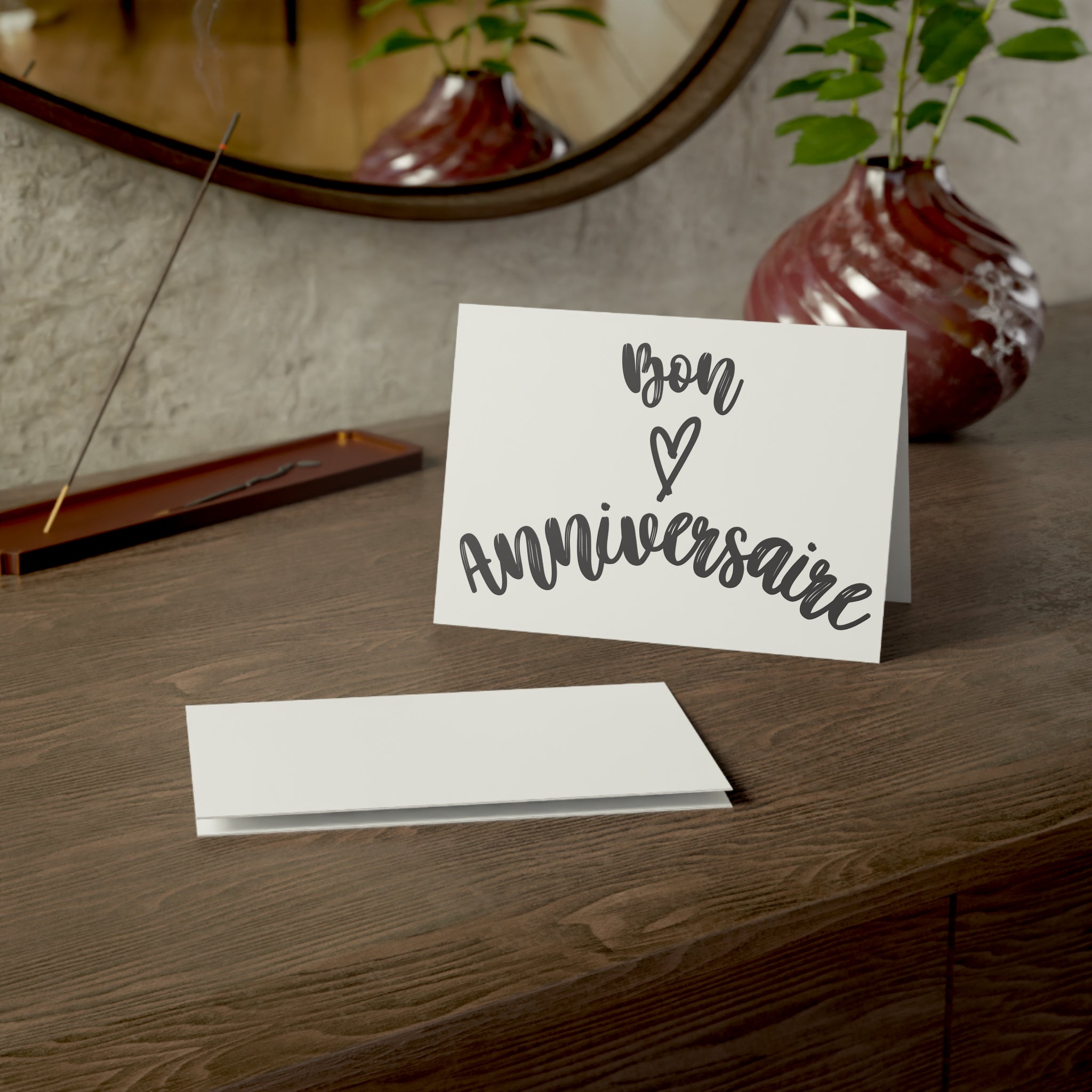 French Birthday Greeting Cards - Bon Anniversaire
