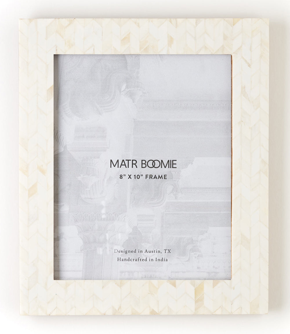 Artemis 8x10 Picture Frame - Carved Bone