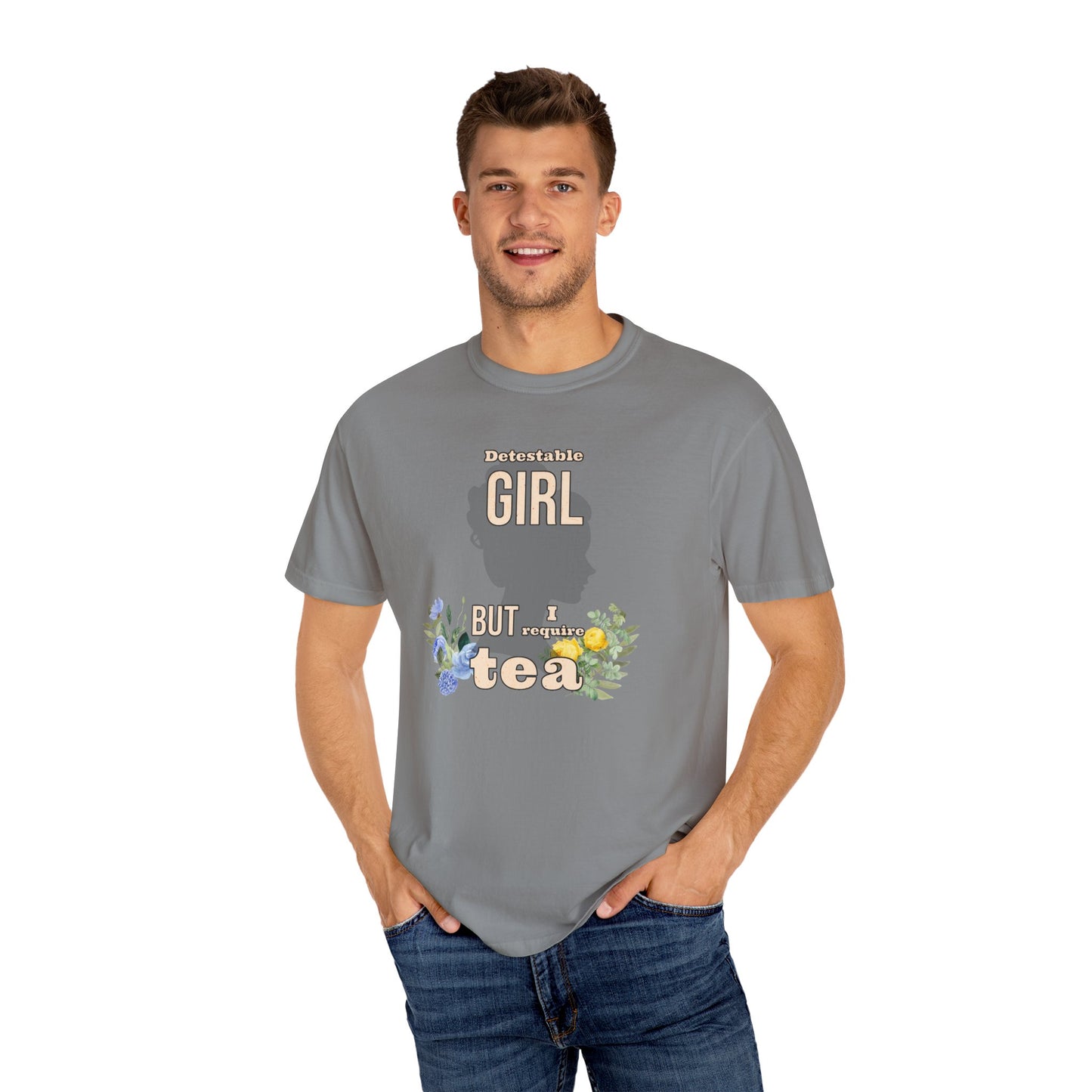 Detestable Girl but I require tea Oscar Wilde Quote T-Shirt, Importance of Being Earnest