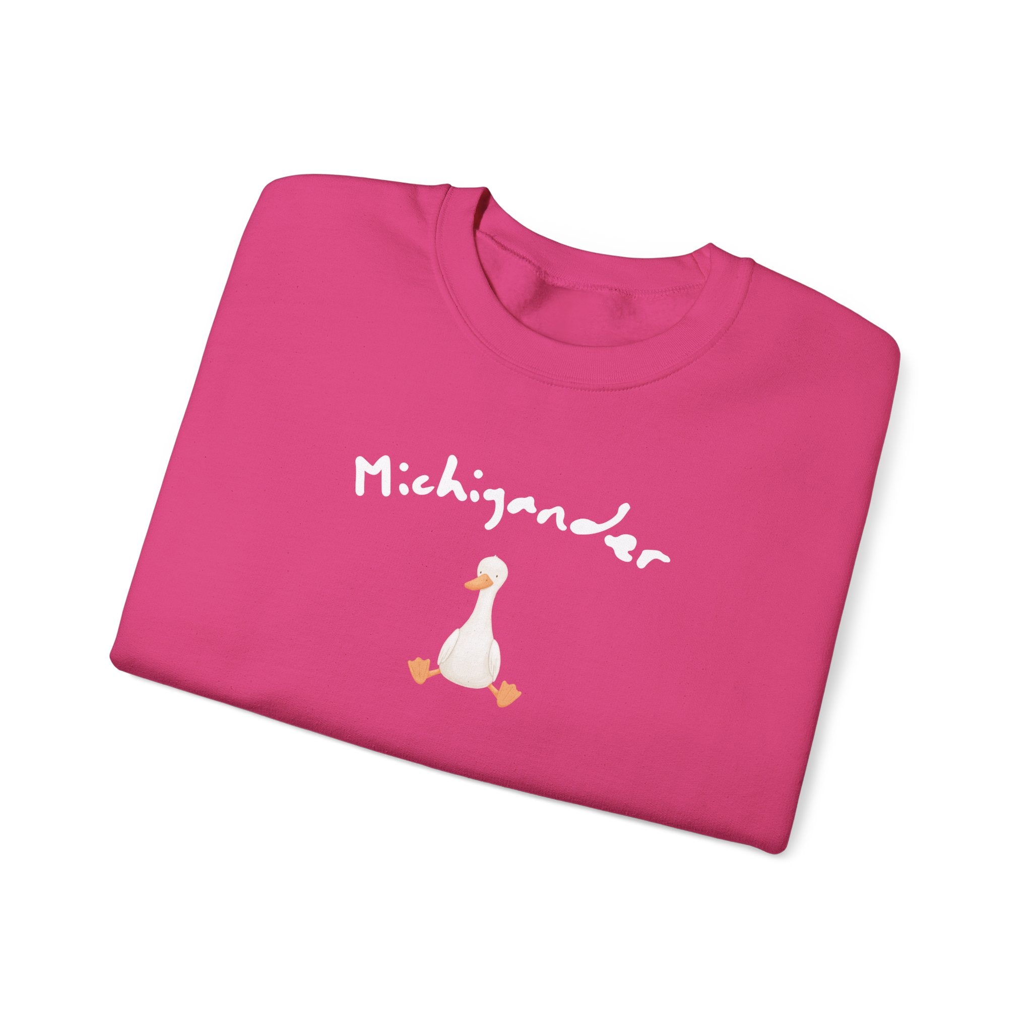 Michigander Goose Sweatshirt, Michigan Goose State Pride Crewneck