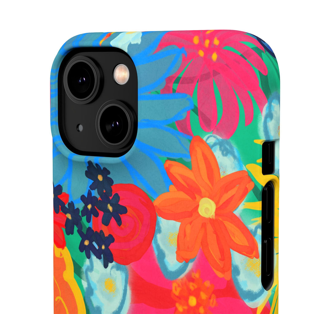 Bespattered Facade Bold Florals Snap Case