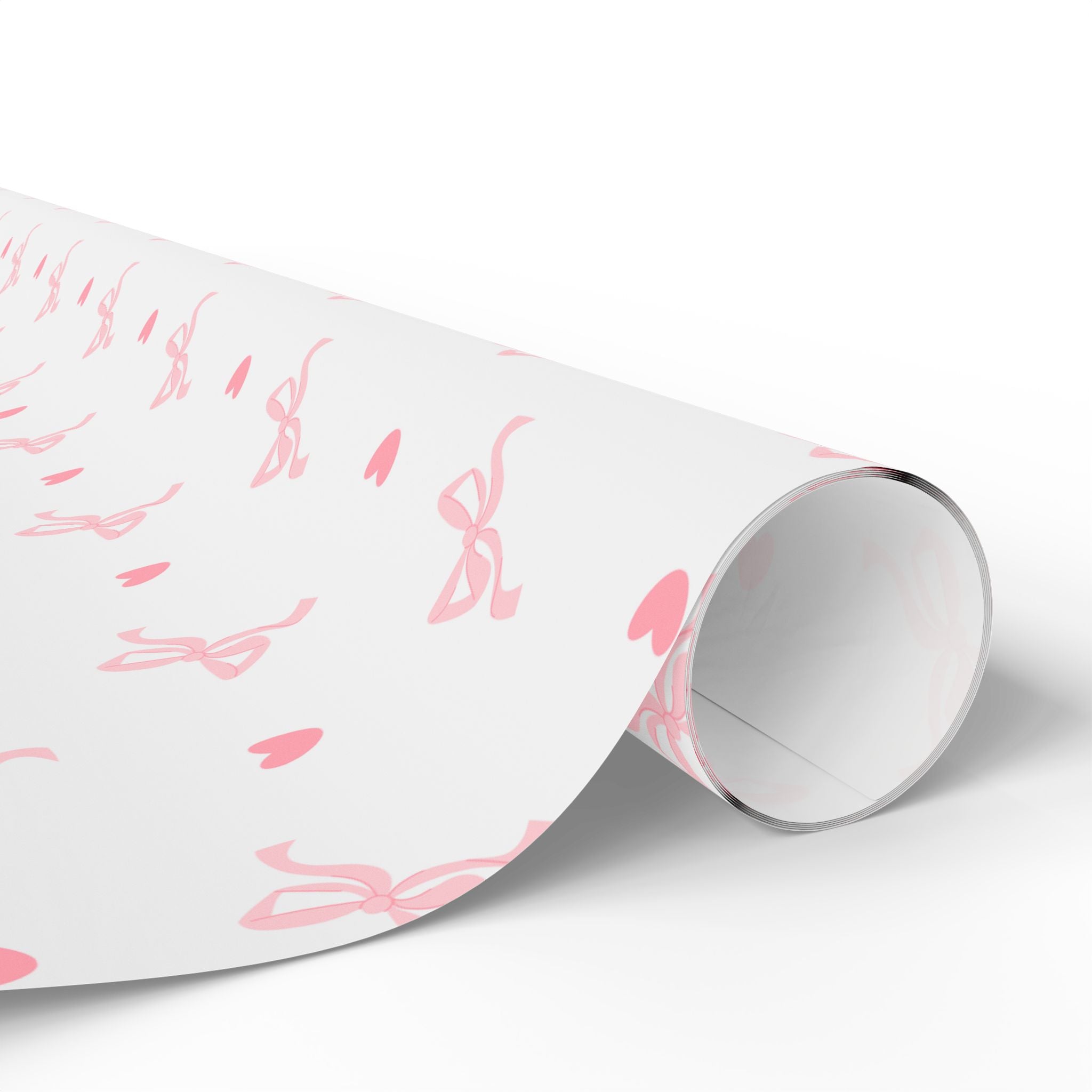 Coquette bows and hearts Wrapping Paper