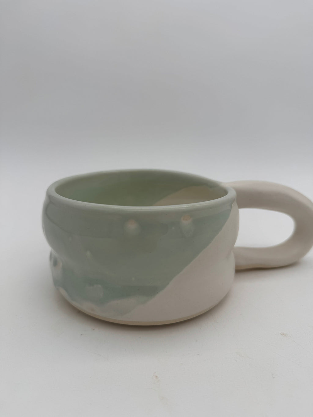 Ceramic celadon mug