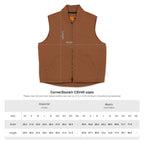 Embroidered "Opa" (Grandpa) Duck Cloth Work Vest – Durable Carpenter Style for German grandfather gifts
