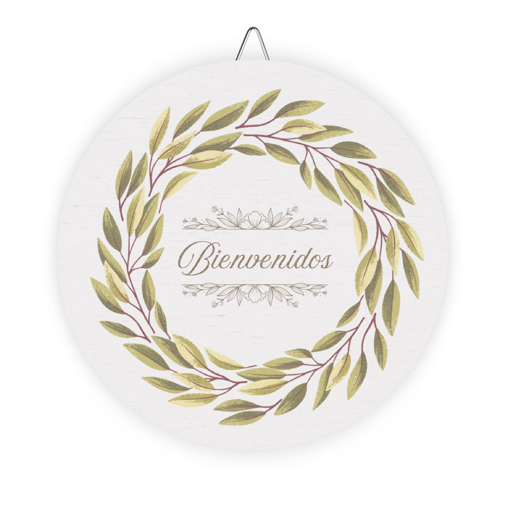 Bienvenidos Wooden Front Door Sign
