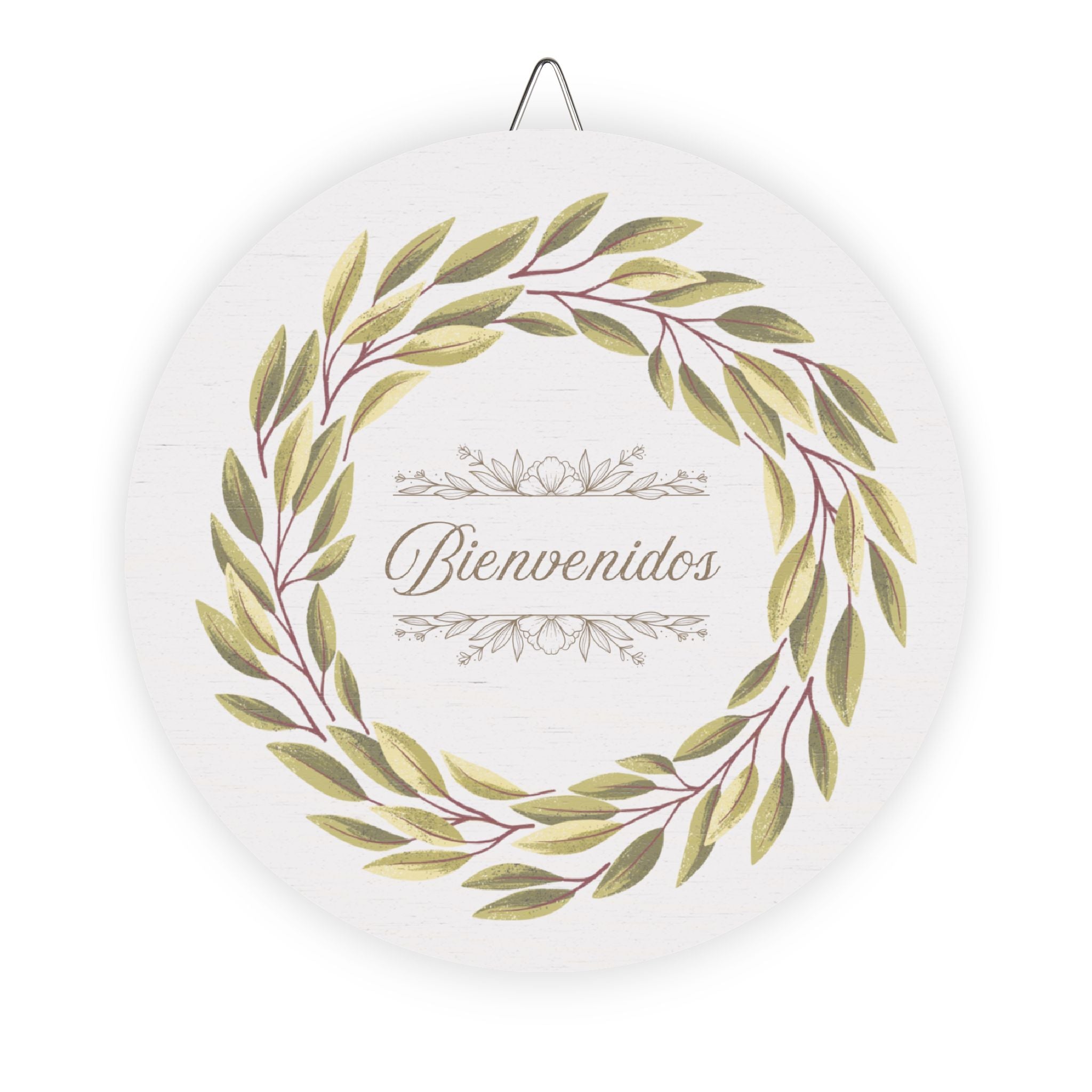 Bienvenidos Wooden Front Door Sign