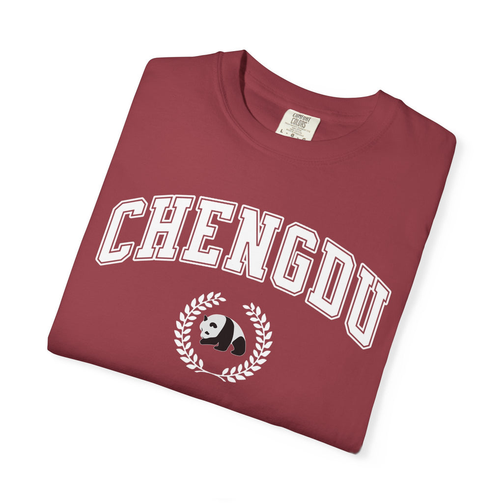 Chengdu Panda College-Style T-Shirt, Comfort Colors tee