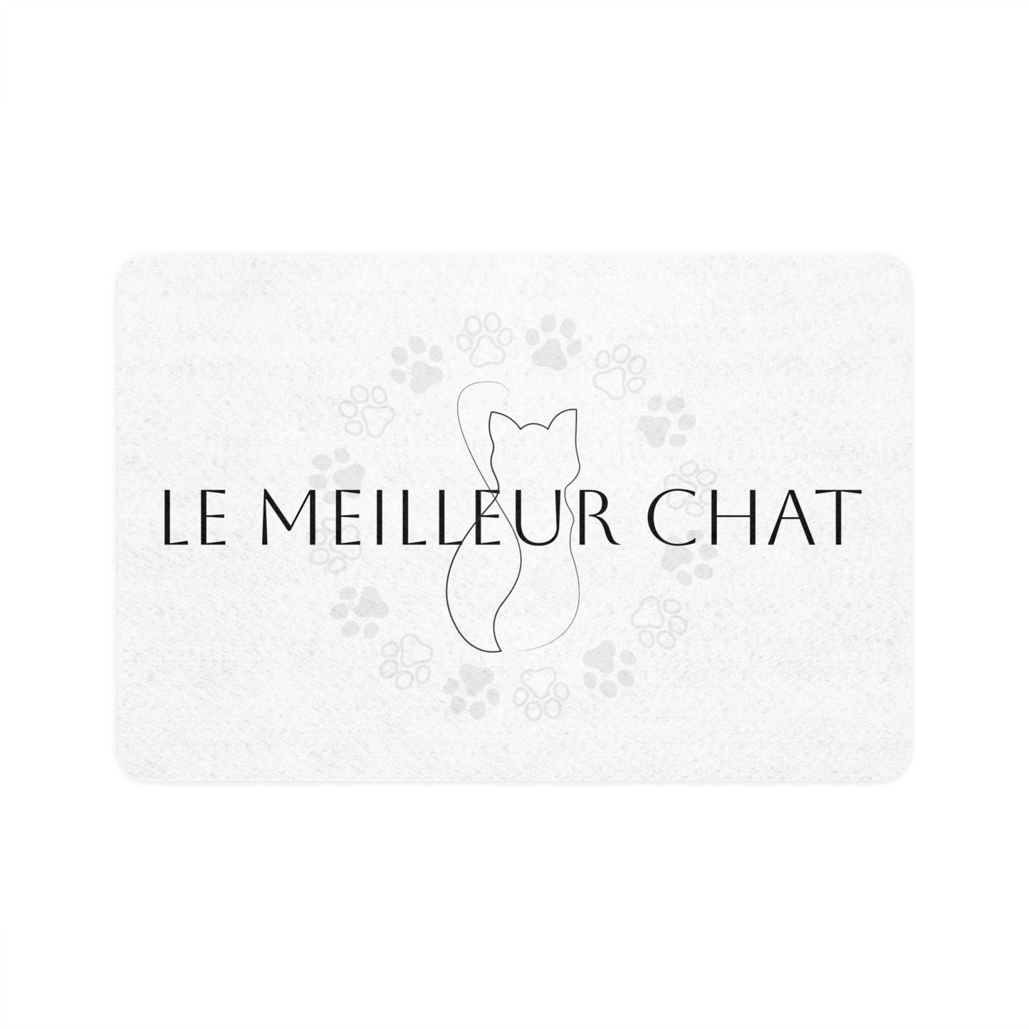 Tapis alimentaire Le meilleur chat cat (12x18)