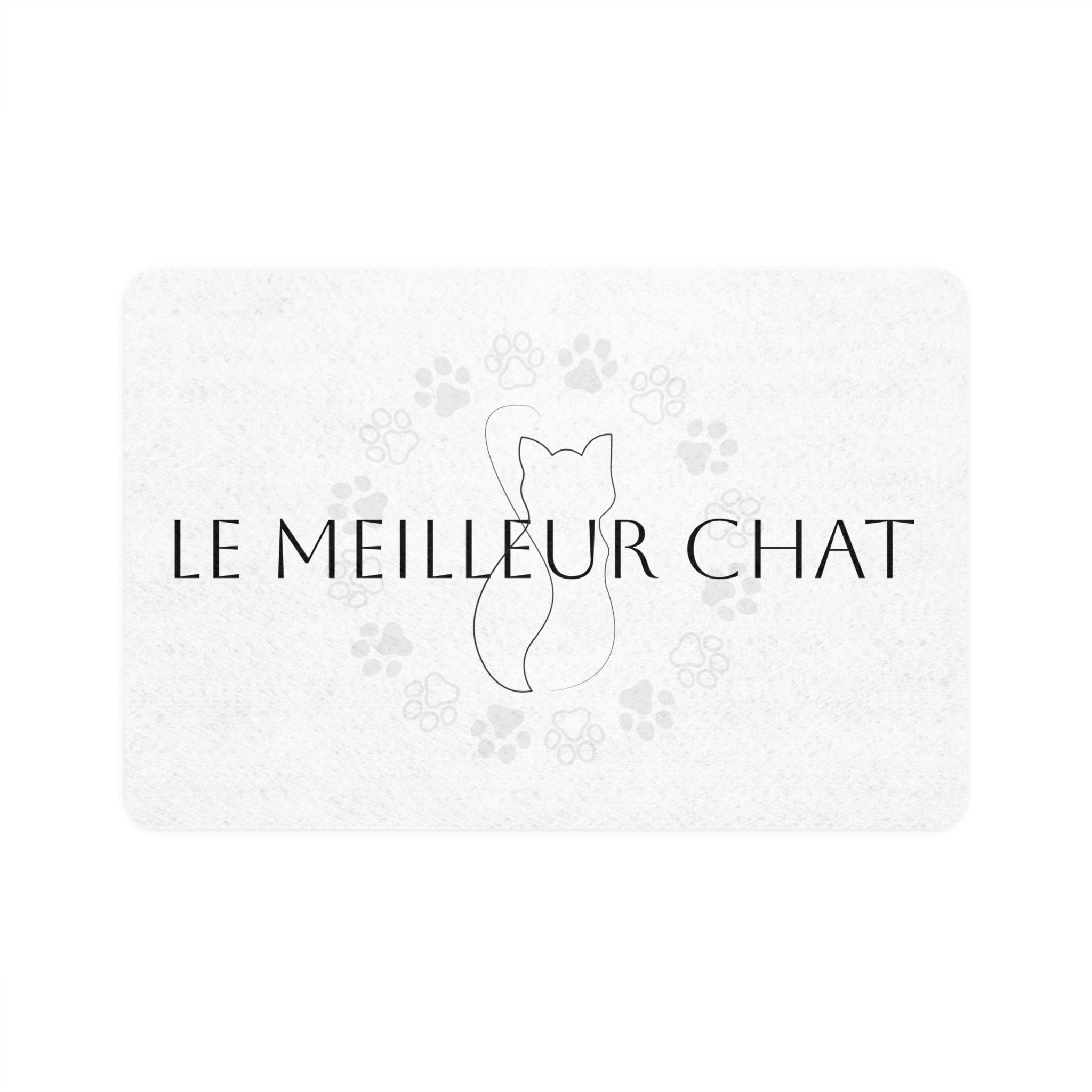 Le meilleur chat cat Food Mat (12x18)