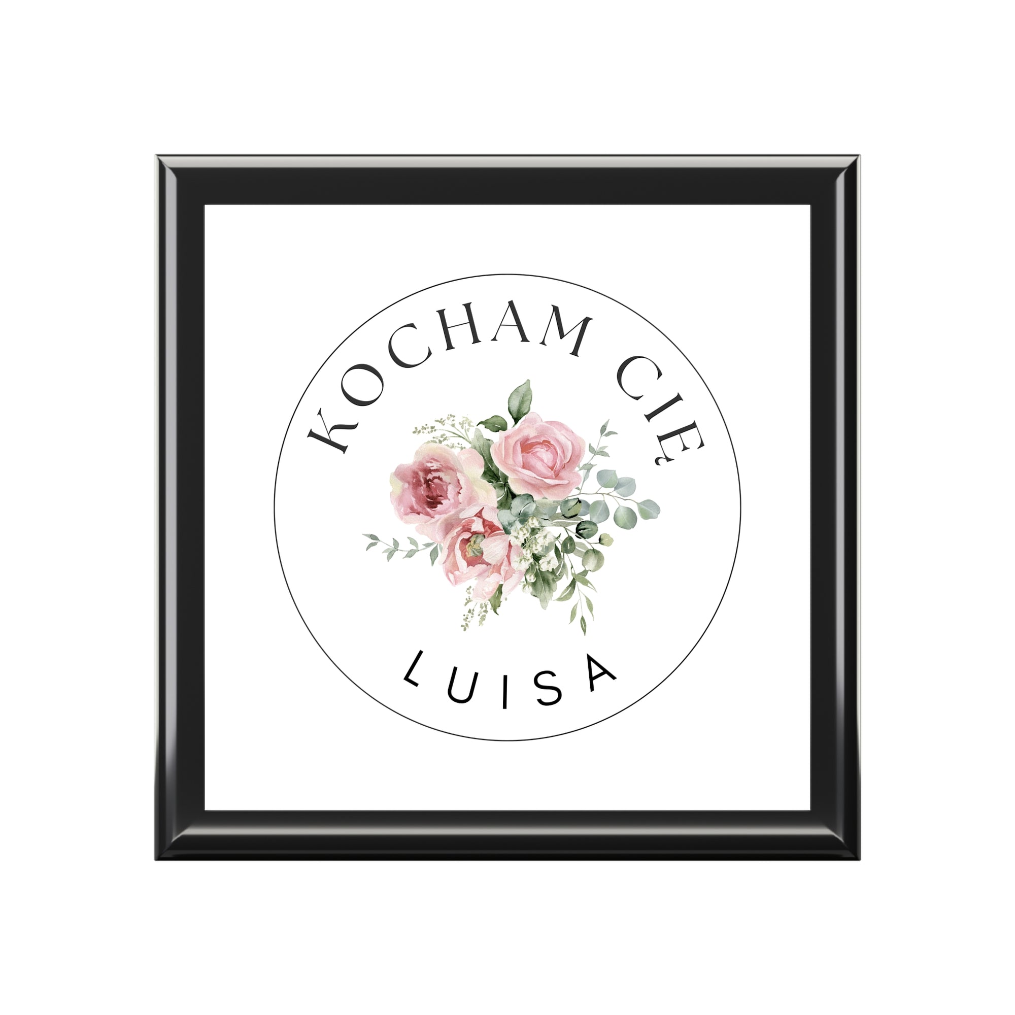 Personalized Kocham Cie Polish I love you Jewelry Box