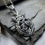Petite Amethyst Scottish Luckenbooth Necklace