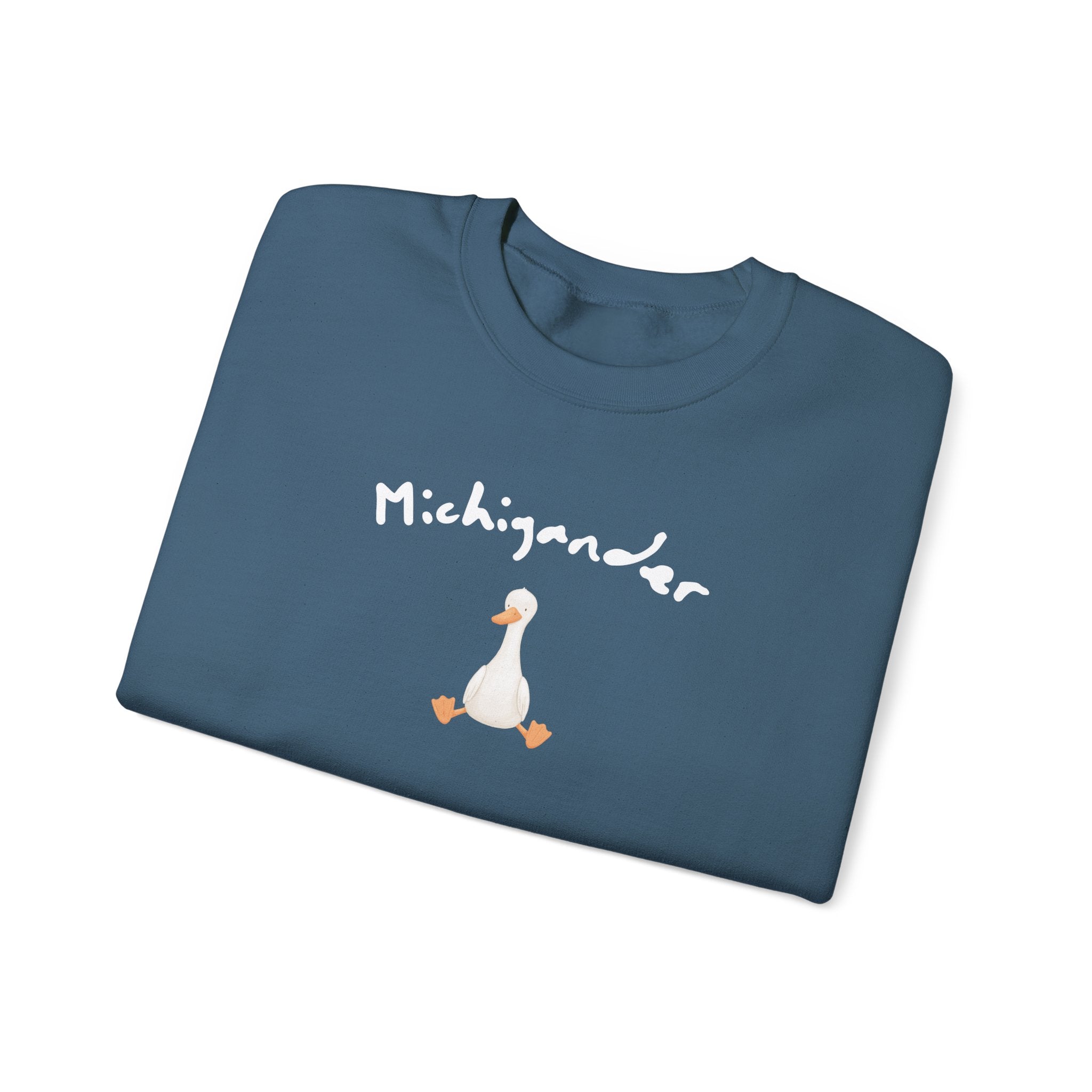 Michigander Goose Sweatshirt, Michigan Goose State Pride Crewneck