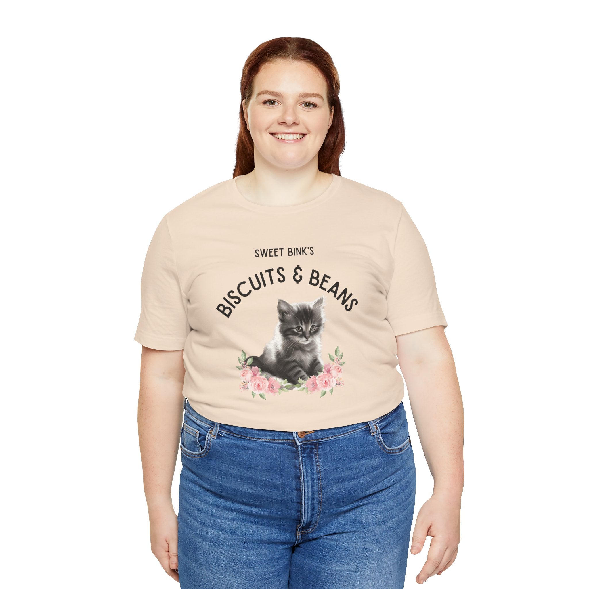 Sweet Bink's Biscuits and Beans cat tee