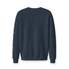 Im Hier Und Jetzt Crewneck Sweatshirt, metallic foil print German Phrase In the Here and Now, Let it go meditative phrases, Minimal Script