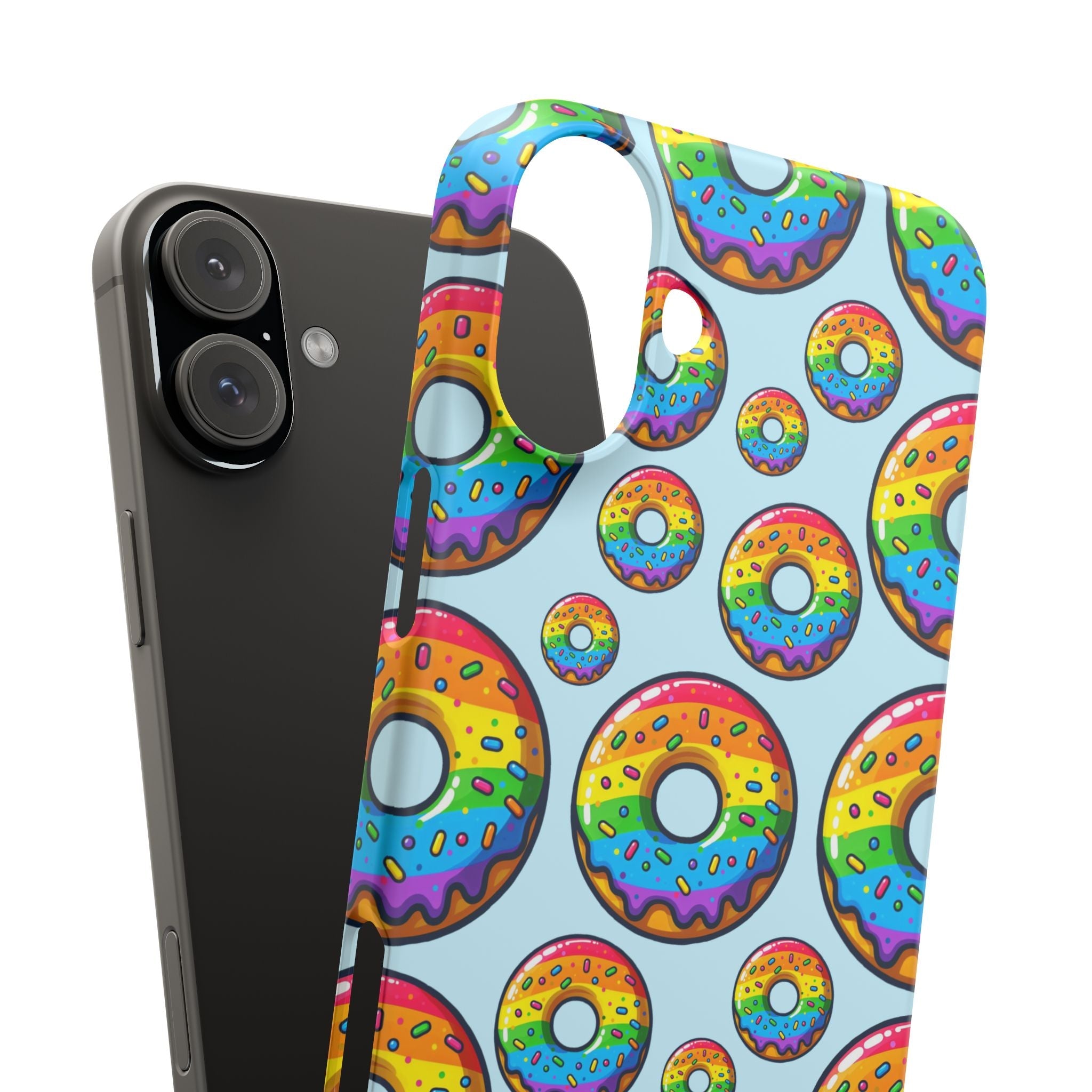 Bespattered Facade Rainbow Sprinkle Donut Snap Case
