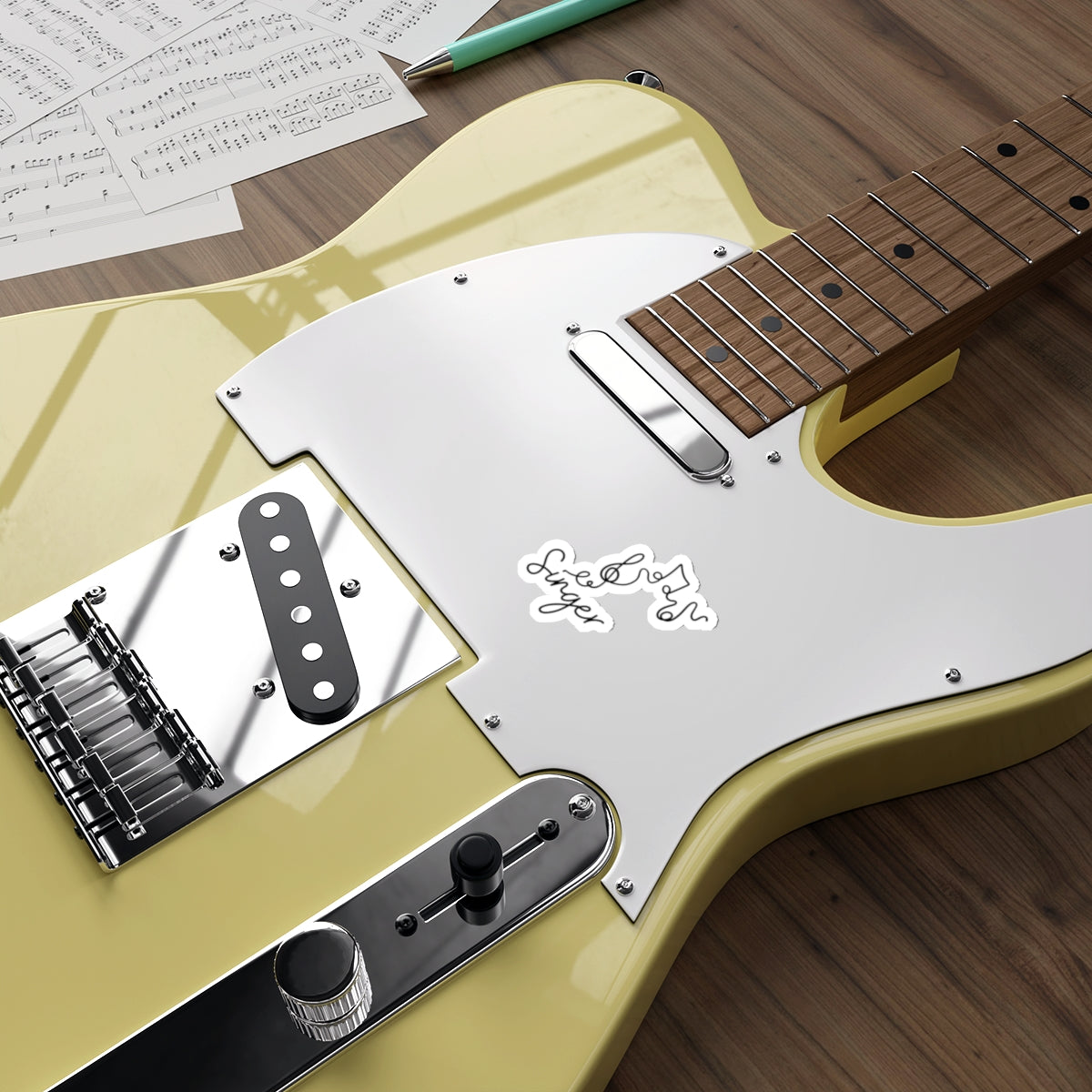 Singer Musician Die-Cut Sticker