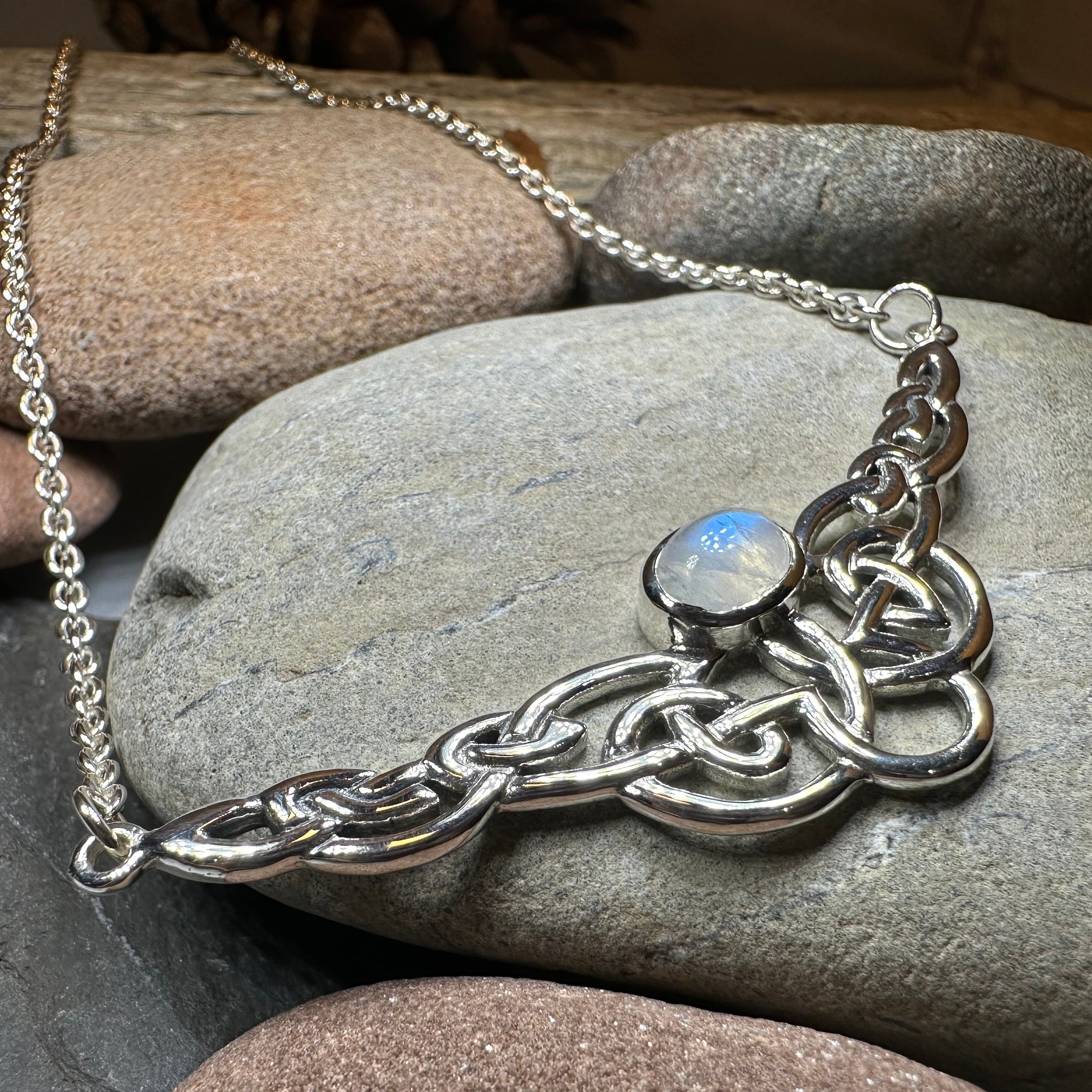 Helen Celtic Knot Necklace in Sterling Silver