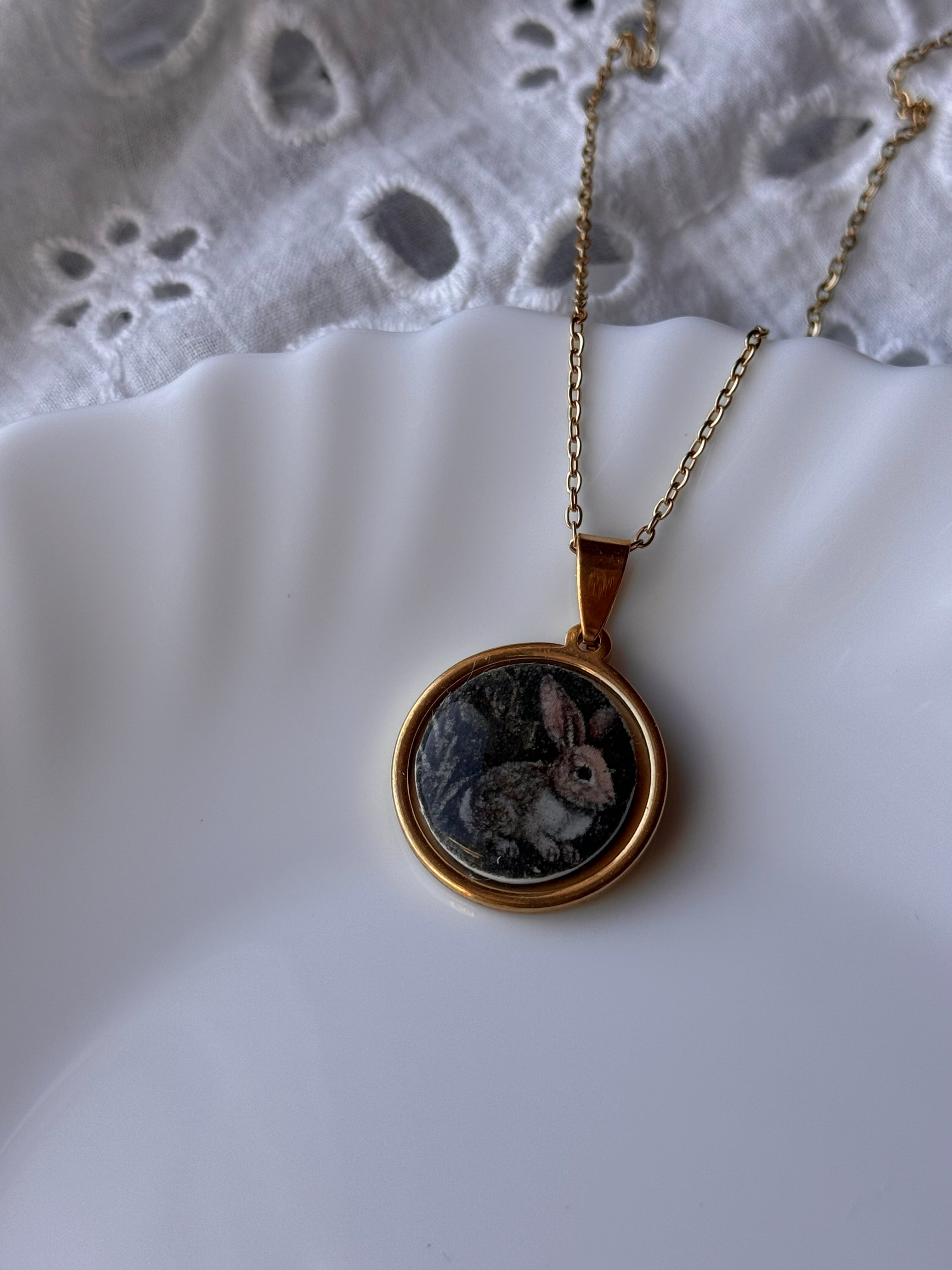 Vintage Bunny Necklace