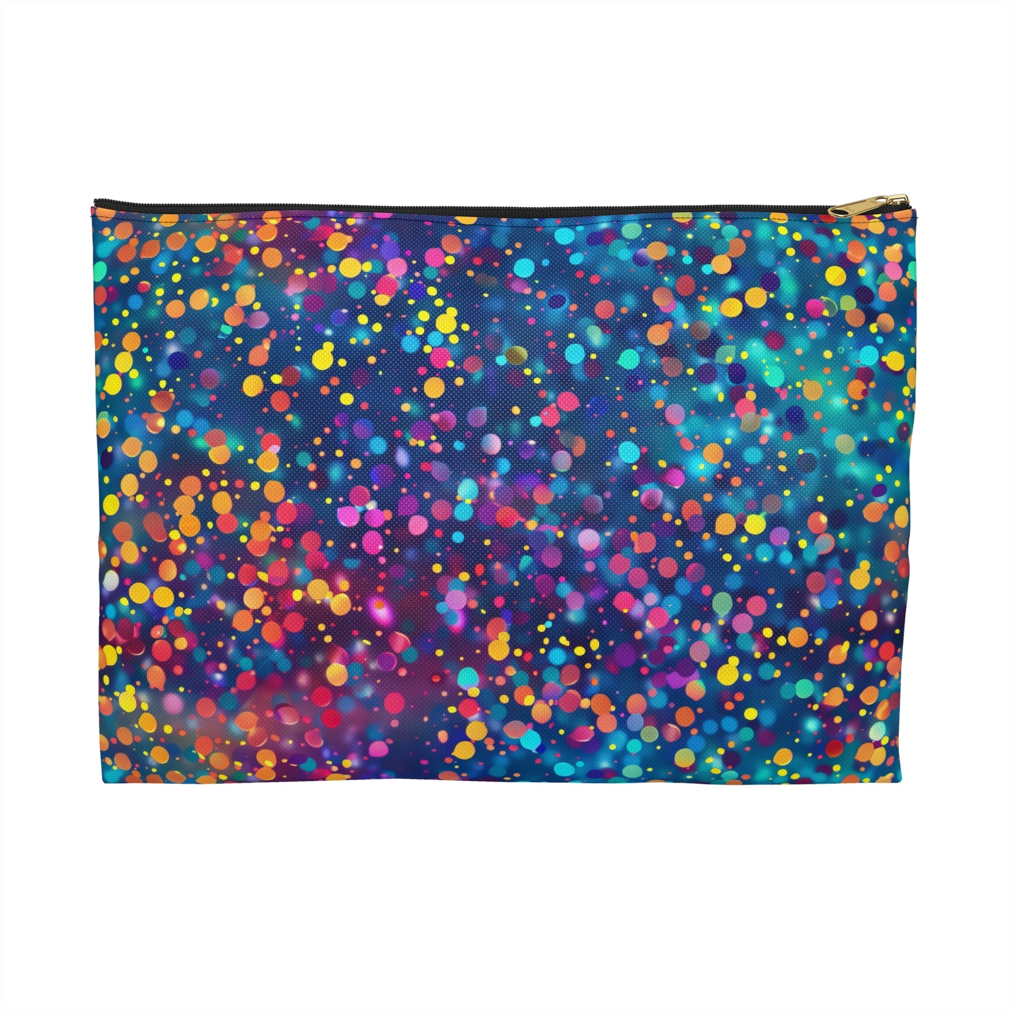 Bespattered Facade Rainbow Party Dots Accessory Pouch | 2 Sizes