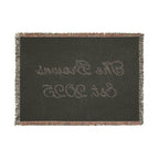 Custom family name and year Woven Blanket by Printify