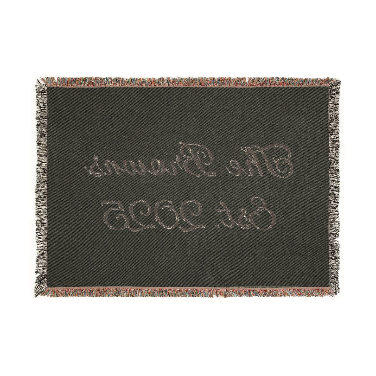 Custom family name and year Woven Blanket