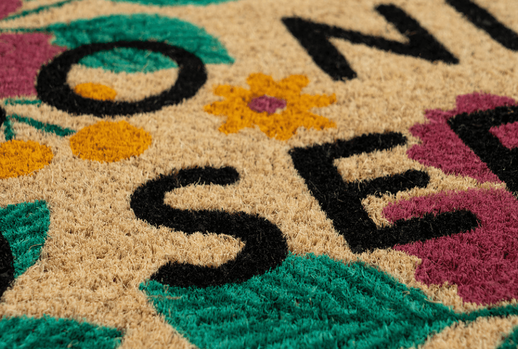 SALE - So Nice to See You Floral Doormat