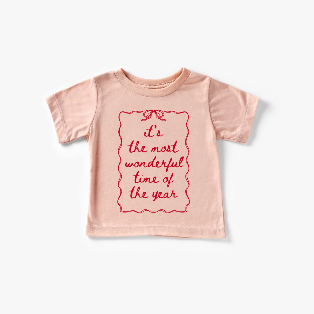 It's the most wonderful time of the Year toddler and youth tee shirt, Christmas collection by Benny and Ray Apparel