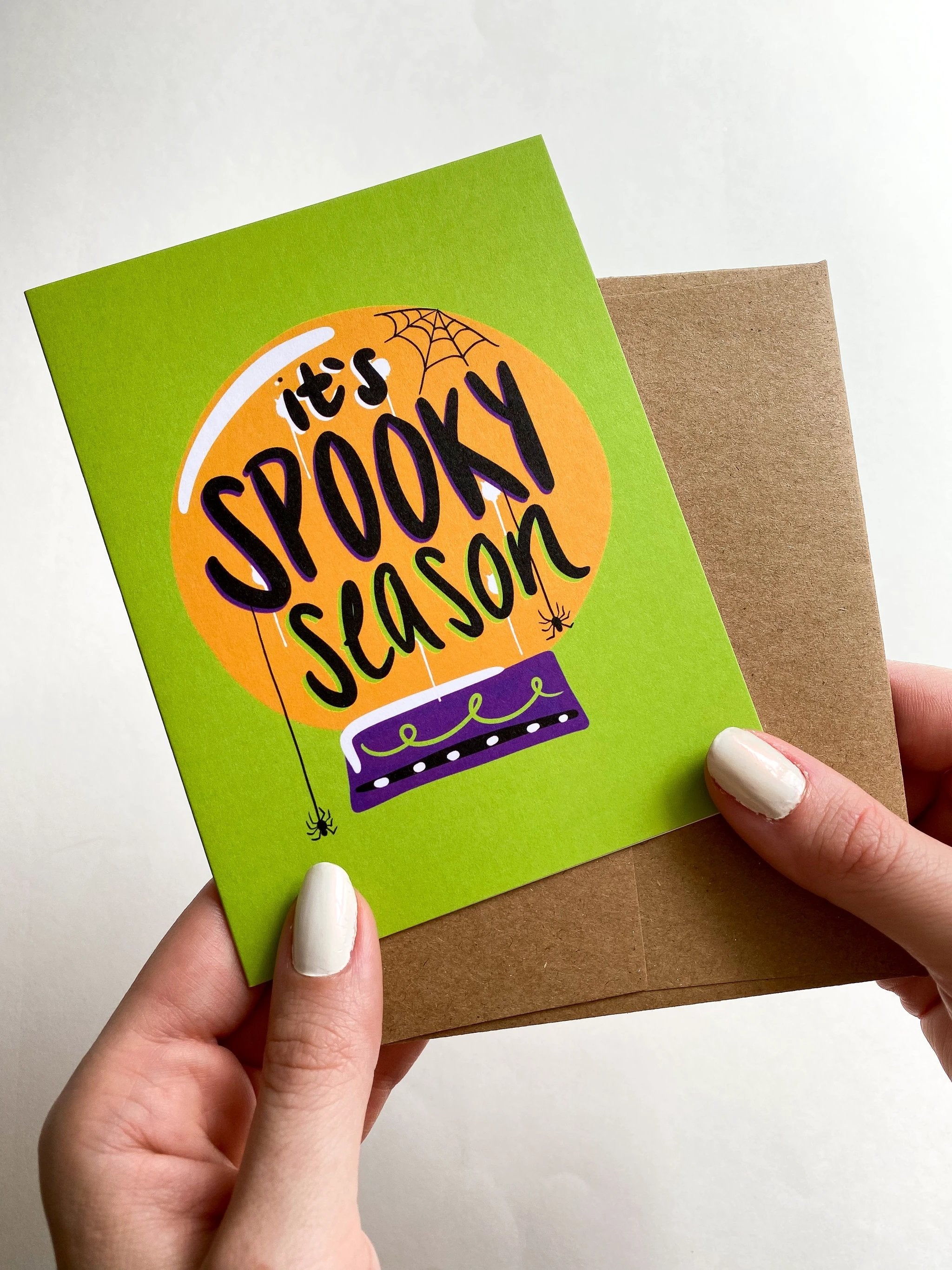 It's Spooky Season Crystal Ball Halloween Card for Friend by Five Dot Post