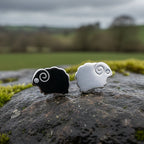Dorset Sheep Post Earrings in Sterling Silver