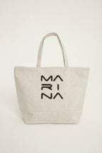 Cream Beach Bag with Zipper CA2501-3