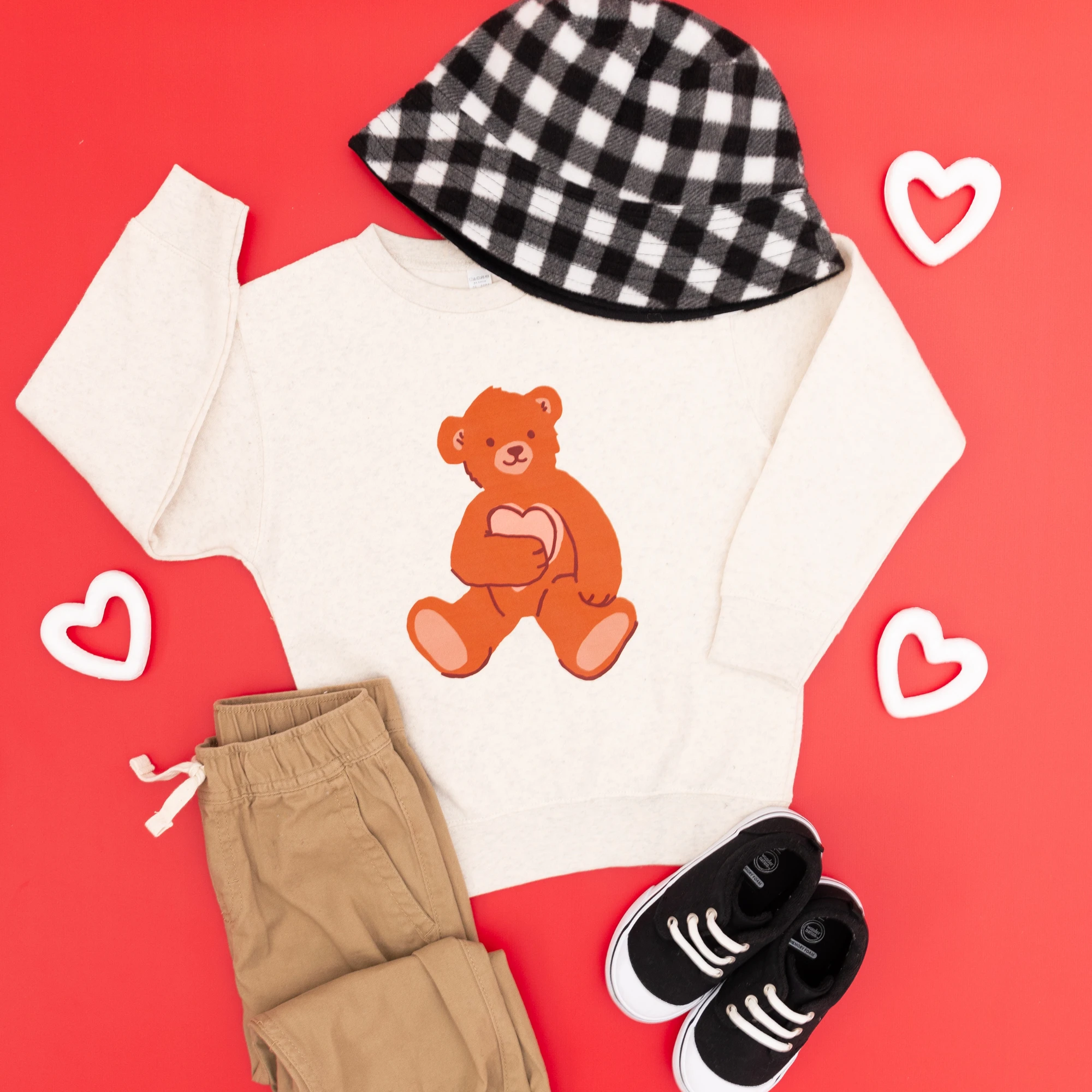 Big Bear Love toddler and youth Sweatshirt, Valentine's Day collection by Benny and Ray Apparel