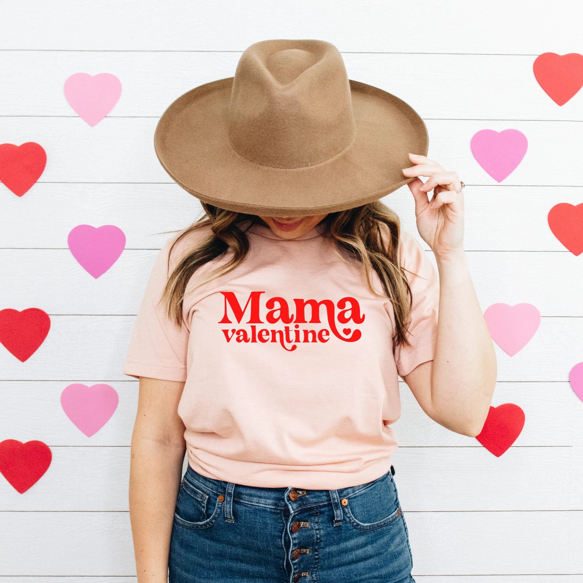 Mama Valentine adult tee shirt, Valentine's Day collection by Benny and Ray Apparel