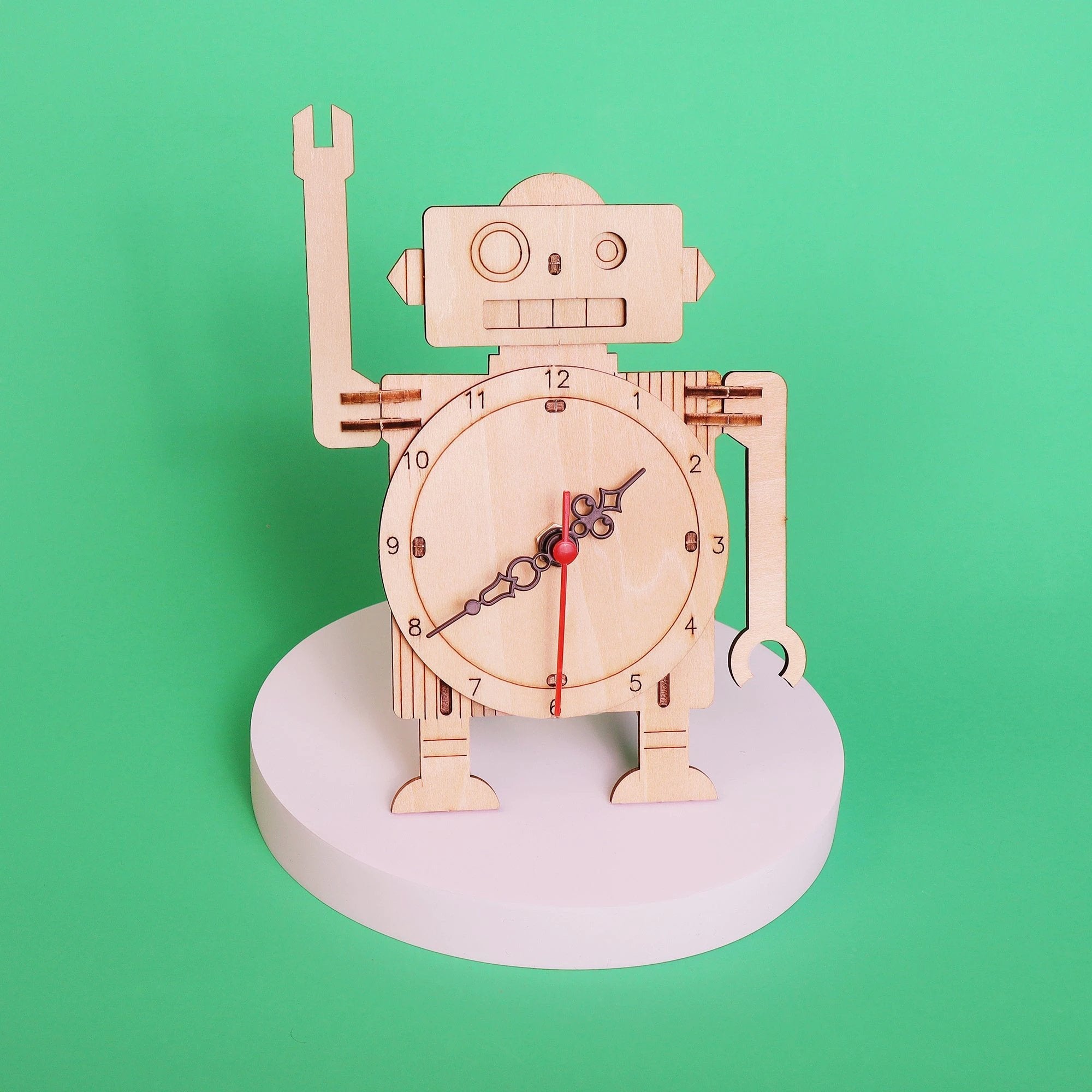 Robot Clock DIY Kit, Educational STEM Toy by Kitsville
